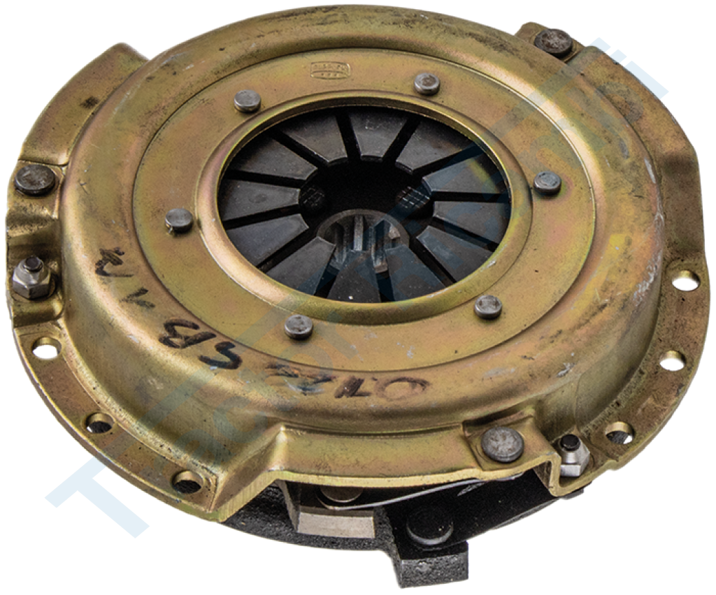 Double disc clutch with diaphragm springs