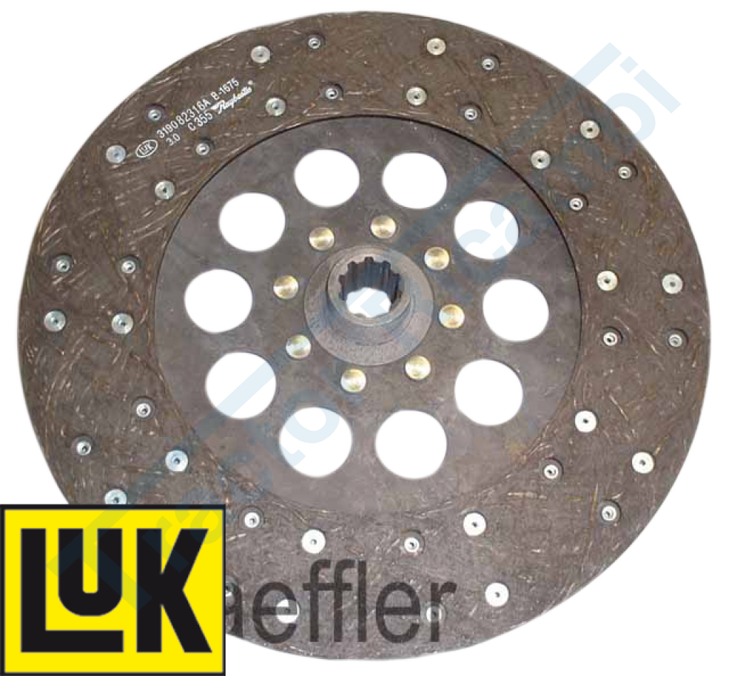 PTO clutch disc rigid