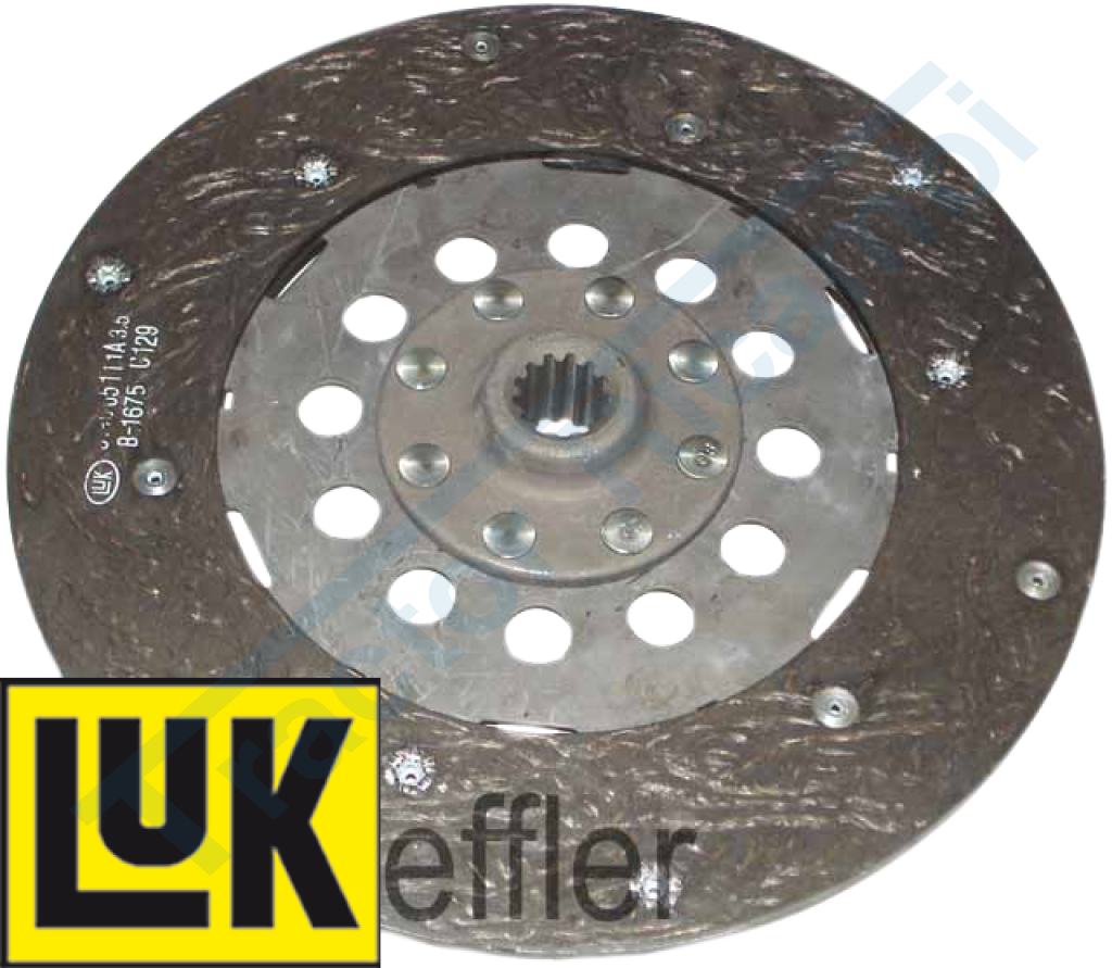 PTO clutch disc rigid