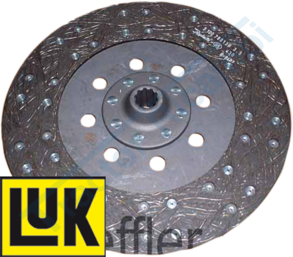 Rigid PTO plate 25x22EV - 310x175x3.5 (12