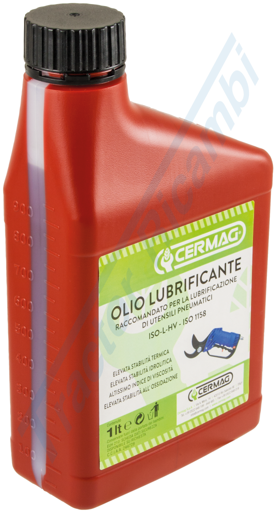 Olio lubrificante per attrezzi pneumatici