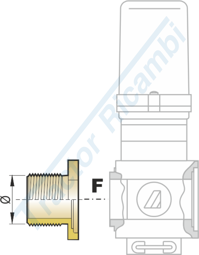 Flange for SERIES 463/863 valves