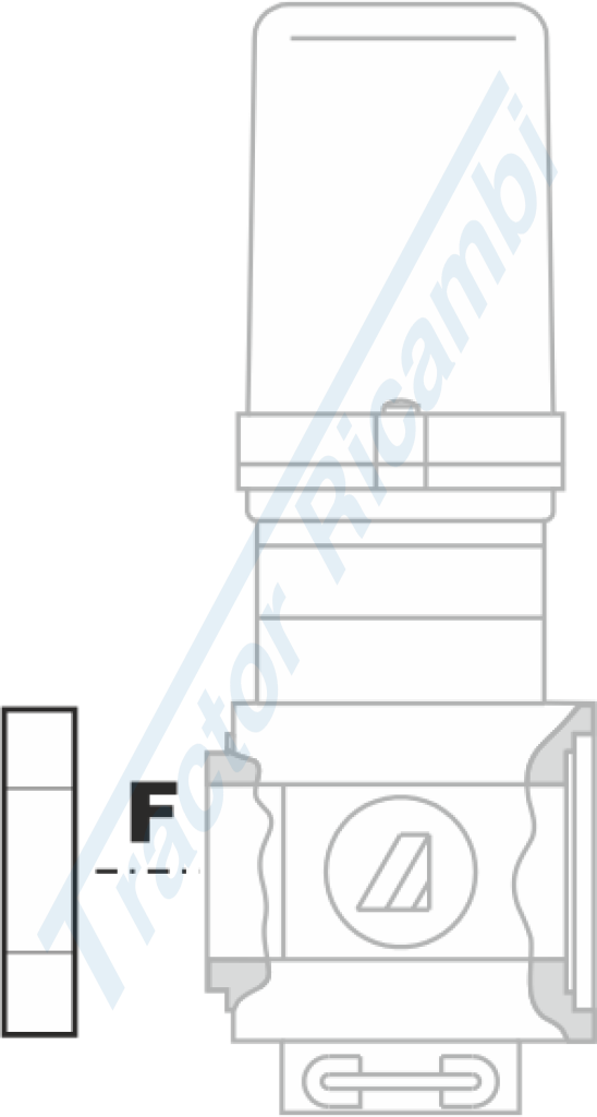 Adapter F/F for 463/863 series valves