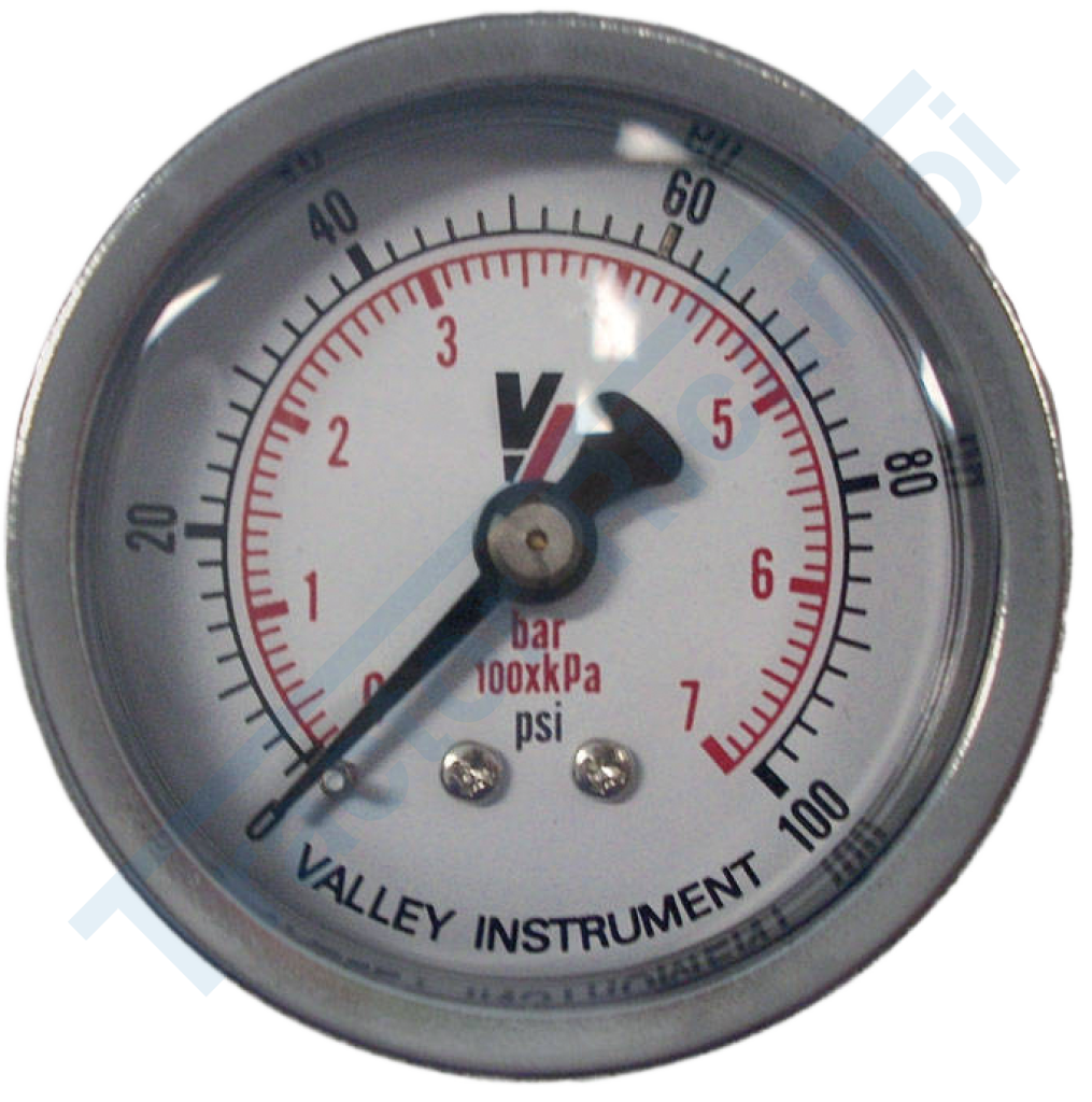 Pressure gauge with MALE rear connection