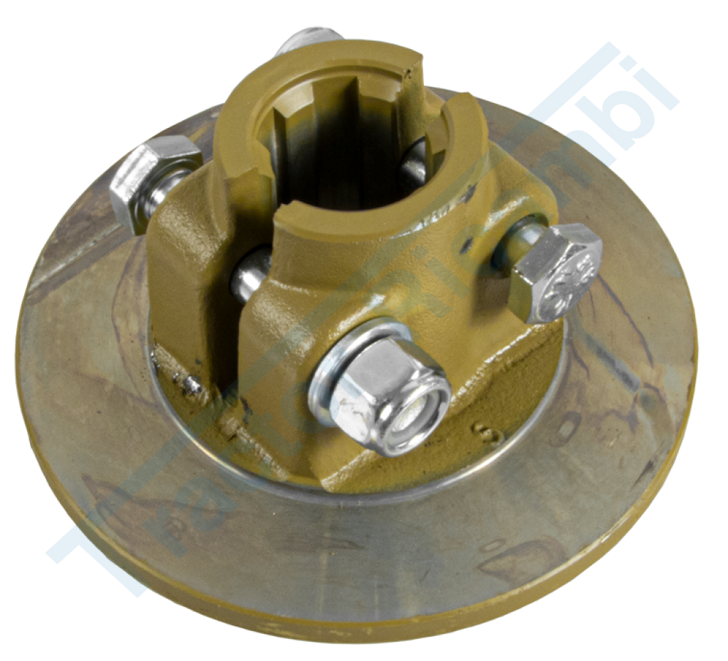 Hub with flange for 2-disc clutches