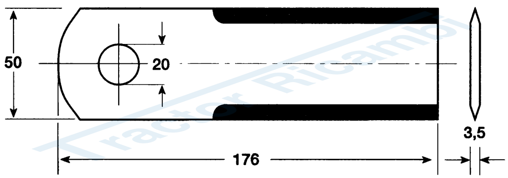 Mower blade for forage cutting