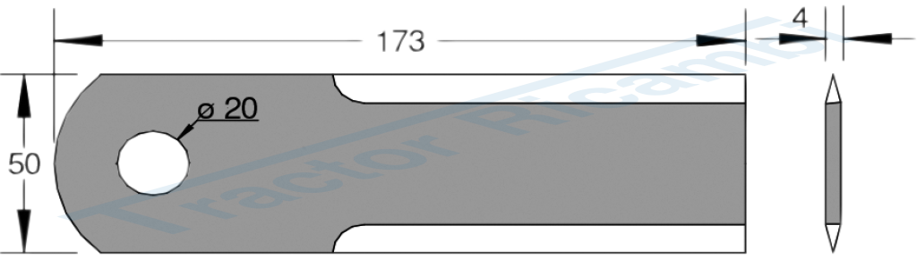 Mower blade for forage cutting