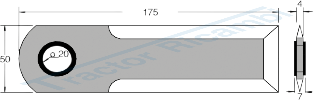 Mower blade for forage cutting