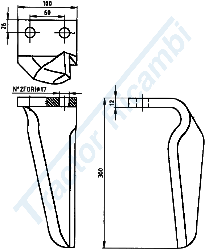 Dente per erpici rotativi - Dominator