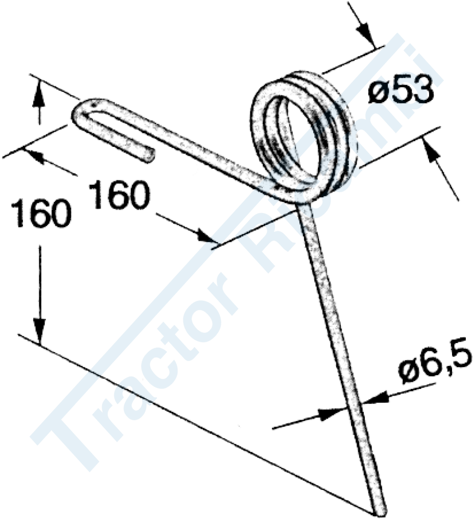 Dente posteriore per seminatrice standard