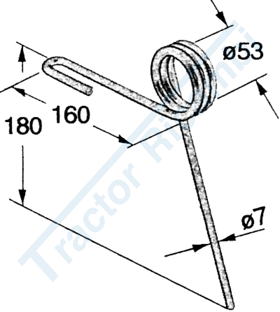 Dente posteriore per seminatrice standard