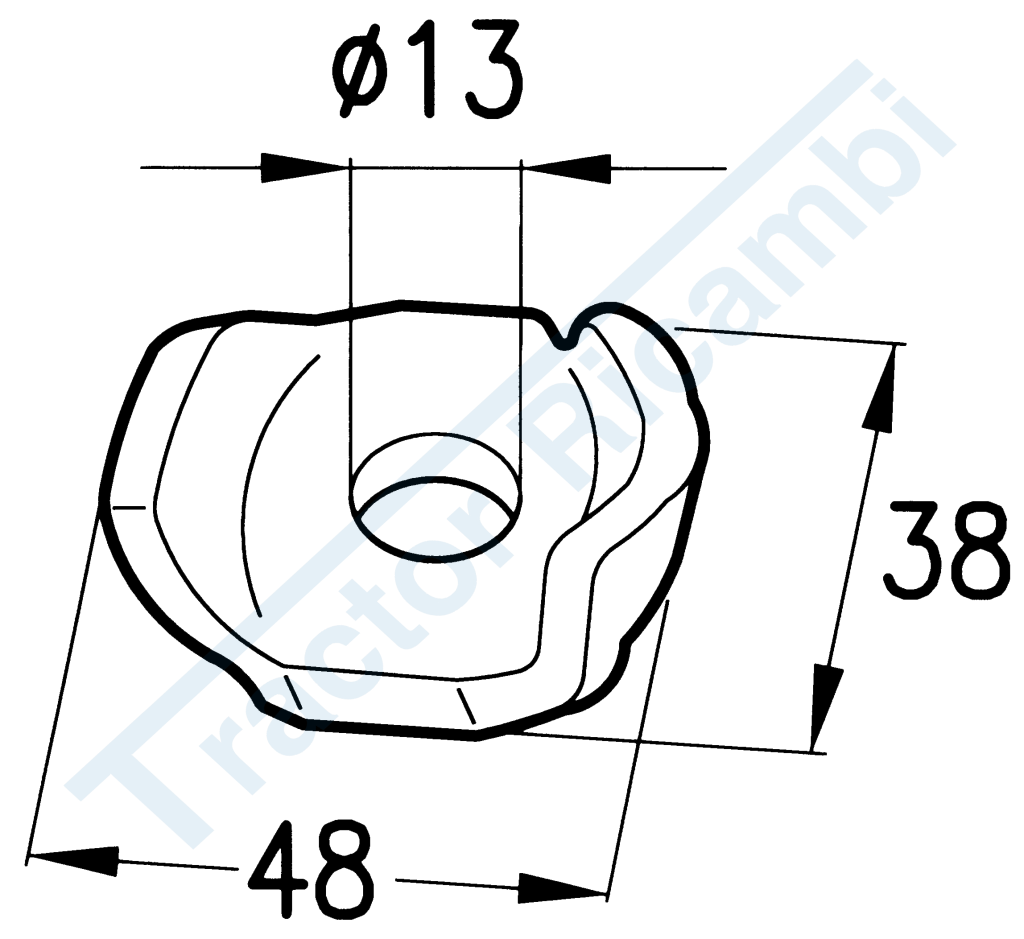 Ferma dente standard per giroandanatori GALFRÈ