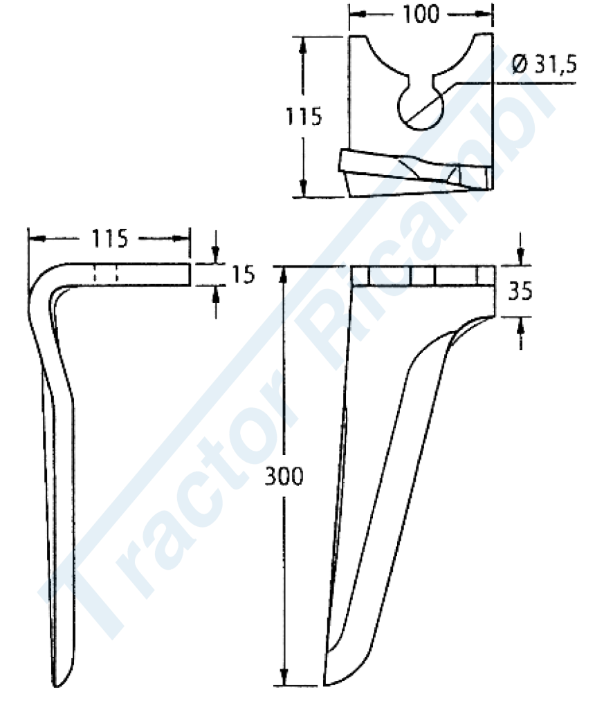 Dente per erpici rotativi - Superfast