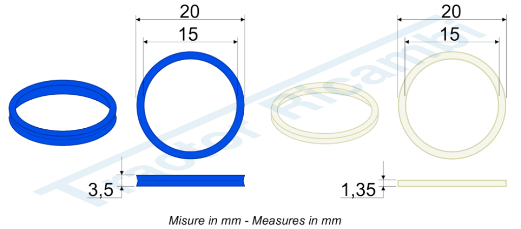 Gasket for male coupling