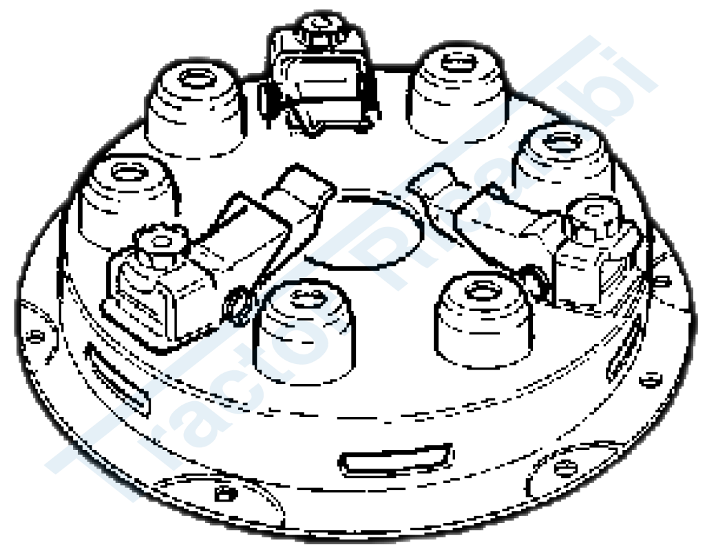 Single-plate clutch with spiral springs Ø 280 mm plate