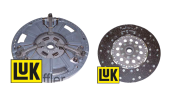 Clutch kit with double mechanism and clutch plate