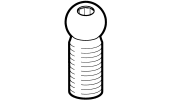 Spherical threaded stud