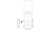 Adapter F/F for 463/863 series valves