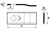 Coltello per falciatrici rotative