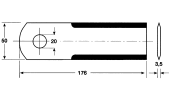 Mower blade for forage cutting