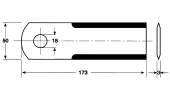 Mower blade for forage cutting