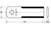 Mower blade for forage cutting