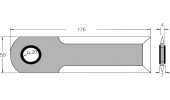 Mower blade for forage cutting