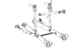 Complete 3-point hitch linkages for FIAT