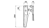 Dente per erpici rotativi - TB250