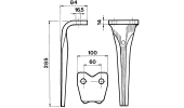 Dente per erpici rotativi - Unidirezionale