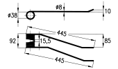 Rotary swather spring