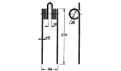 Molla per ranghinatore a cinghia/catena