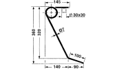 Front tine for seed drill - various manufacturers