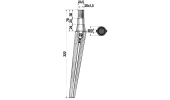 Dente per erpici rotativi - Conico