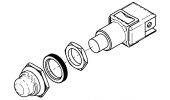 Pulsante ON-OFF 12V 8A con cappuccio per 82026 - 83446