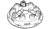 Single-plate clutch with spiral springs Ø 280 mm plate